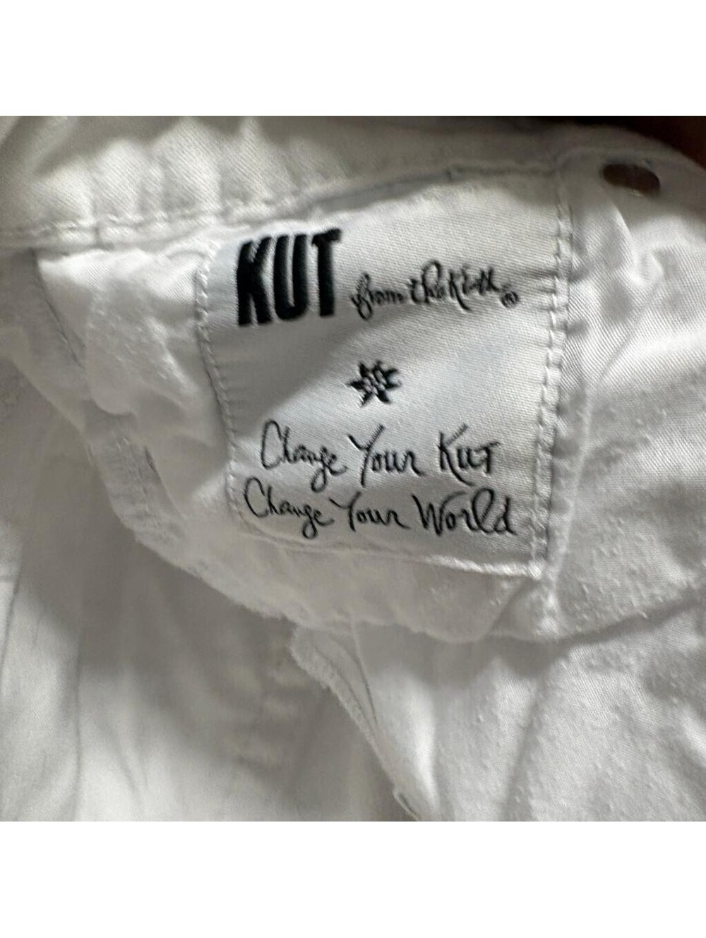 Kut from the Kloth Natalie High Rise Bootcut Jeans Womens Size 6 White Denim - Picture 4 of 12
